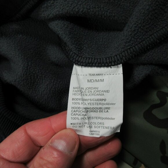 Under Armour mens heathered gray an black ColdGear Twist lined hoodie M EUC - Picture 6 of 7